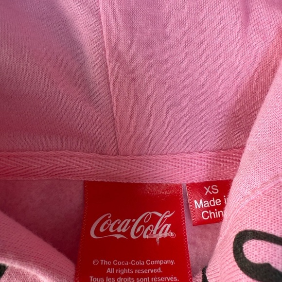 NWT Diet Coke Fleece Hoodie Size XS Junior Women - Picture 3 of 5